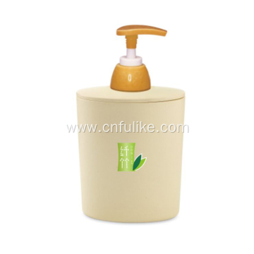 Empty Bamboo Fiber Shampoo Pump Bottles